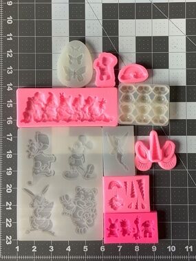 3D Silicone Molds, Set 10